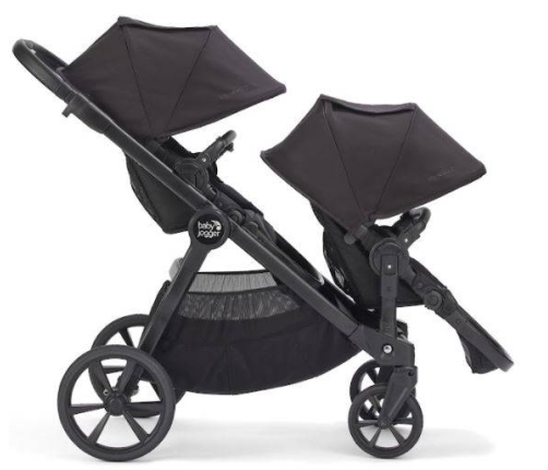 Baby Jogger City Select 2 Tencel Lunar Black Pastaigu bloks dvīņu ratiem