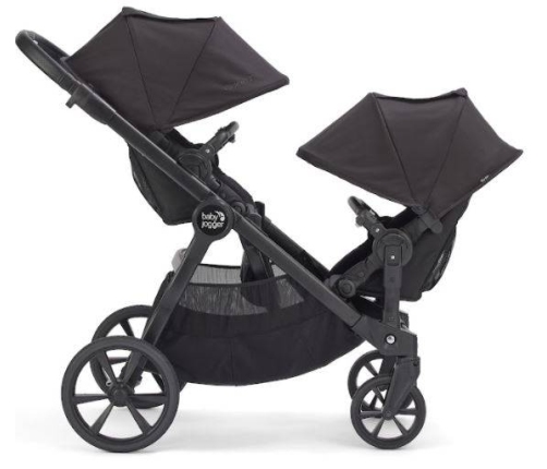 Baby Jogger City Select 2 Tencel Lunar Black Pastaigu bloks dvīņu ratiem