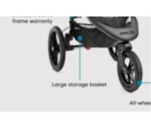 Baby Jogger Summit X3 Midnight black Sporta Ratiņi skriešanai