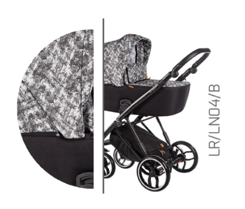 Baby Merc La Rosa LRL/LN04/B Детская Коляска 2 в 1