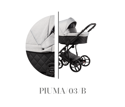 Baby Merc Piuma 03B Bērnu Ratiņi 2in1