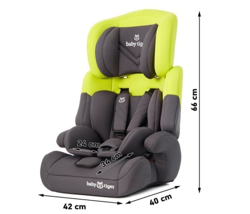 Baby Tiger Mali Grey yellow Детское автокресло 9-36 кг