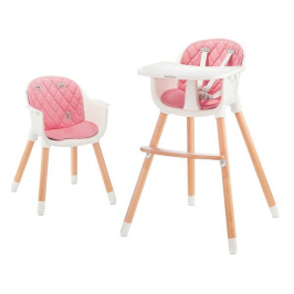 Baby Tiger Tini 2in1 Pink Barošanas Krēsls