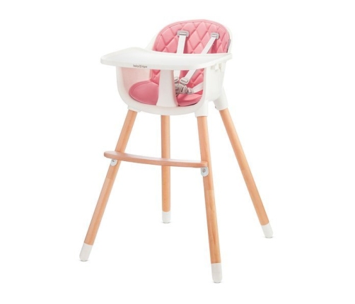 Baby Tiger Tini 2in1 Pink Barošanas Krēsls