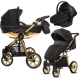 Babyactive Mommy Glossy Black/Gold Bērnu Ratiņi 3in1