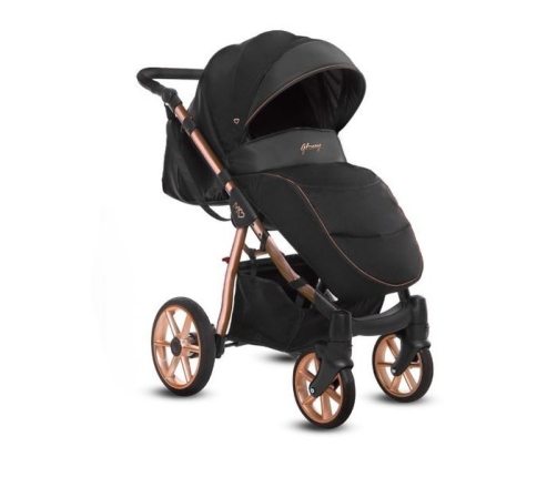 Babyactive Mommy Glossy Black/Rose Gold Детская Коляска 2 в 1