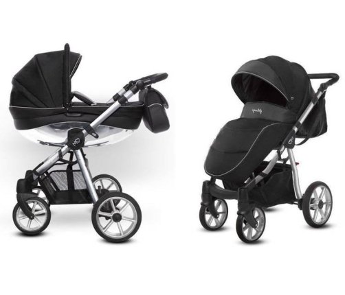 Babyactive Mommy Glossy Black/Silver Детская Коляска 2 в 1