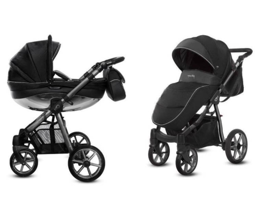 Babyactive Mommy Glossy Black/Space Gray Детская Коляска 2 в 1