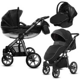 Babyactive Mommy Glossy Black/Space Gray Детская Коляска 3 в 1