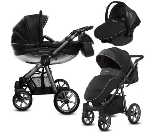 Babyactive Mommy Glossy Black/Space Gray Детская Коляска 3 в 1