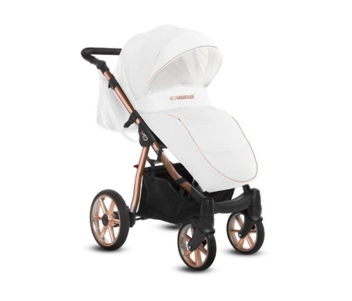 Babyactive Mommy Glossy White/Rose Gold Детская Коляска 2 в 1