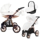 Babyactive Mommy Glossy White/Rose Gold Bērnu Ratiņi 3in1