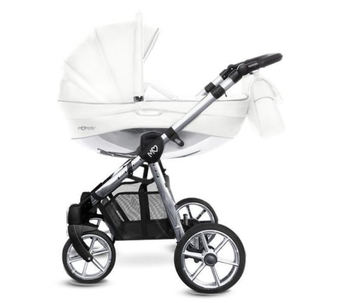 Babyactive Mommy Glossy White/Silver Bērnu Ratiņi 2in1