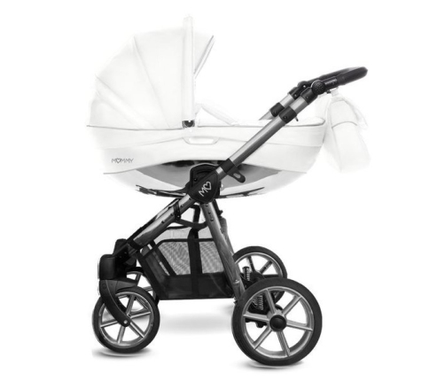 Babyactive Mommy Glossy White/Space Gray Bērnu Ratiņi 3in1