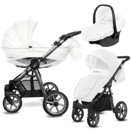 Babyactive Mommy Glossy White/Space Gray Детская Коляска 3 в 1