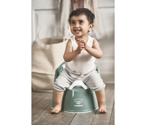 BABYBJORN POTTY CHAIR Детский горшок-стул Deep green/ white 055268