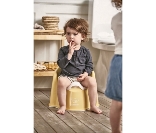 BABYBJORN POTTY CHAIR Bērnu podiņš-krēsls Powder yellow/ white 055266