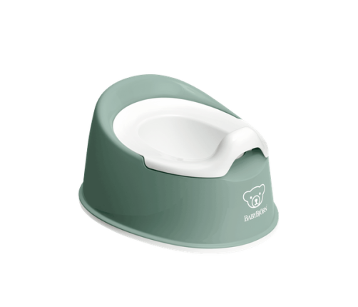 BABYBJORN SMART POTTY Детский горшок Deep green/ white 051268