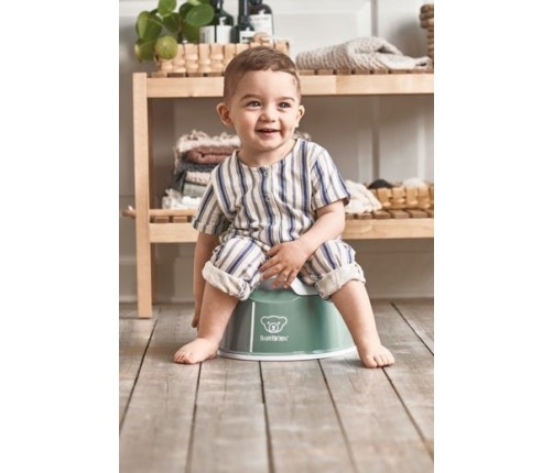 BABYBJORN SMART POTTY Детский горшок Deep green/ white 051268