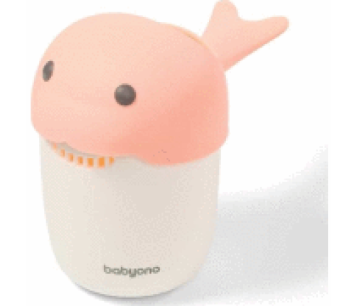 BabyOno Whale Pink Krūze matu mazgāšanai