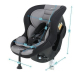 Babysafe Akita Black Bērnu Autokrēsls 0-18 kg