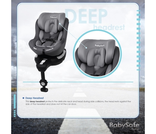 BabySafe Alaskan Black Bērnu Autokrēsls 0-18 kg