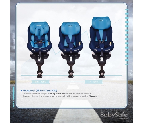 BabySafe Alaskan Blue Детское автокресло 0-18 кг