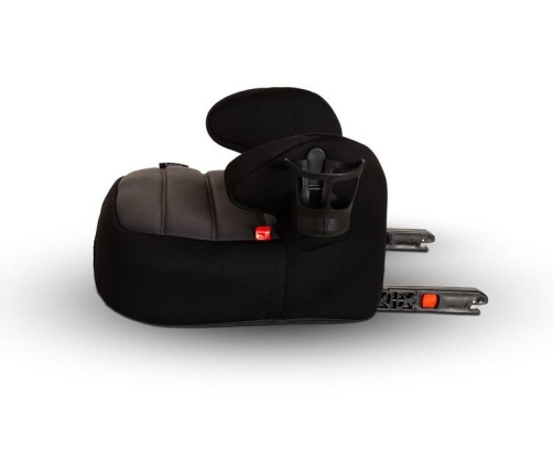 Babysafe Booster Isofix Grey Black Bērnu Autokrēsls Busteris 15-36 kg