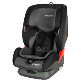 BabySafe Corgi Grey black Bērnu Autokrēsls 9-36 kg