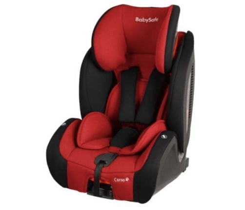 BabySafe Corso Red black Bērnu Autokrēsls 9-36 kg