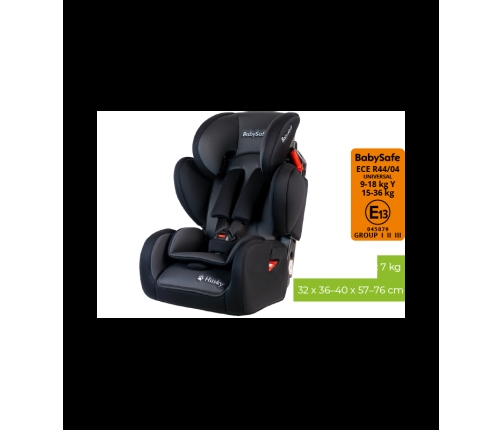 BabySafe Husky Grey black Детское автокресло 9-36 кг