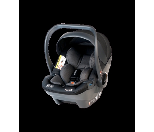 Babysafe York I-size Grey black + ISOFIX Base Bērnu Autokrēsls 0-13 kg