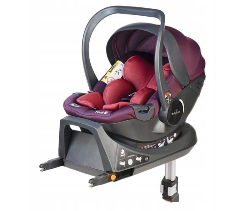 Babysafe York I-size Pink violet + ISOFIX Base Bērnu Autokrēsls 0-13 kg