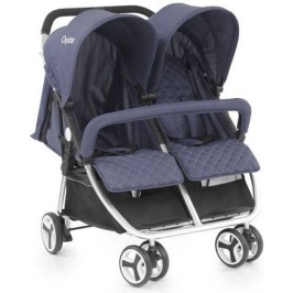 BabyStyle Oyster Twin Blue Dvīņu Ratiņi