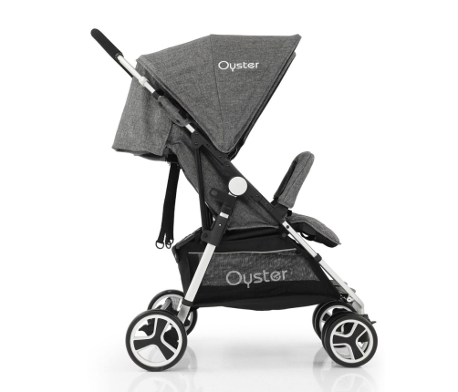 BabyStyle Oyster Twin Grey Коляска для двойняшек