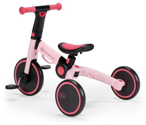 Balansa ritenis Kinderkraft 4TRIKE Candy Pink 3in1