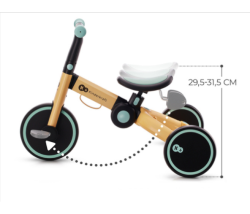 Беговел Kinderkraft 4TRIKE Sunflower Blue 3 в 1