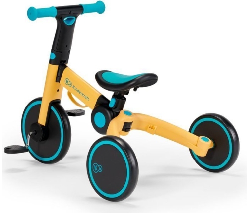 Balansa ritenis Kinderkraft 4TRIKE Yellow 3in1