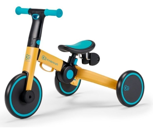 Balansa ritenis Kinderkraft 4TRIKE Yellow 3in1