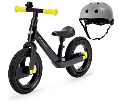 Беговел Kinderkraft Goswift Black Volt + регулируемый шлем для детей