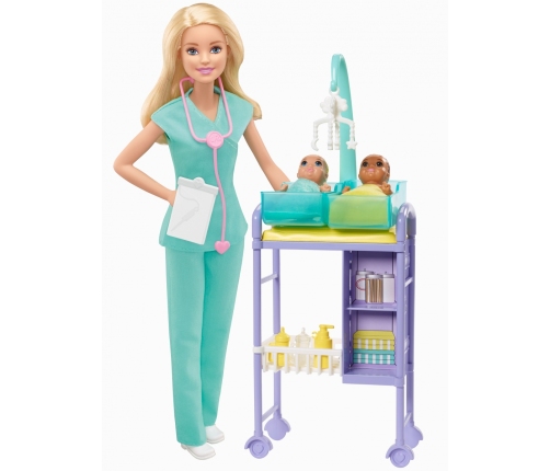 Barbie Career Doll Asst. Baby Doctor Kукла GKH23