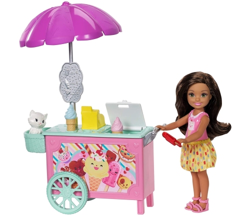 Barbie Club Chelsea Doll and Playset lelle FDB32-2