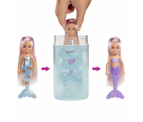 Barbie Color Reveal Chelsea Rainbow Mermaid кукла HCC75