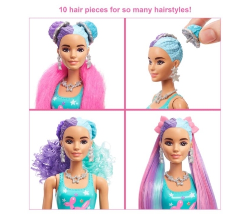 Barbie Color Reveal Hair Feature Playset кукла HBG38-2