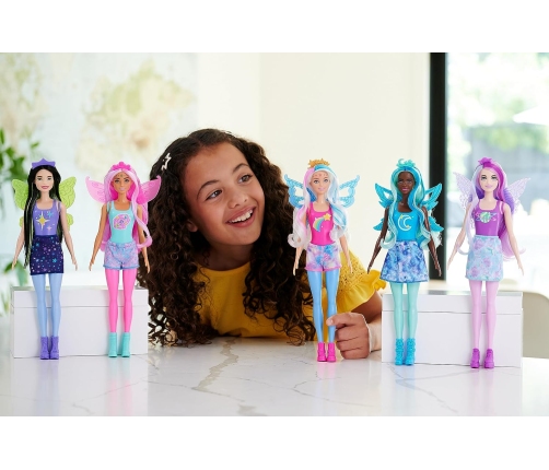 Barbie Color Reveal Rainbow Galaxy + 6 Surprises HJX61 Kукла