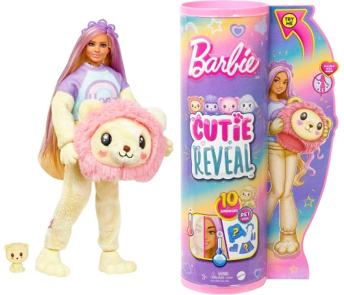 Barbie Cutie Reveal Cozy Cute Tees Hope Lion HKR06 Kукла