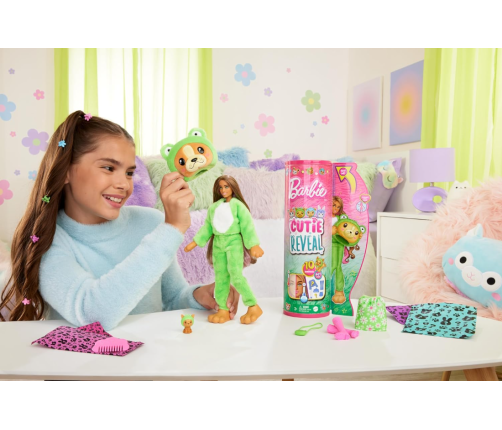 Barbie Cutie Reveal Dog in Frog HRK24 Lelle