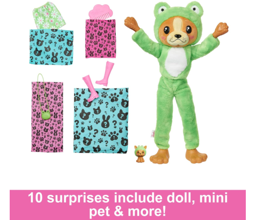 Barbie Cutie Reveal Dog in Frog HRK24 Lelle