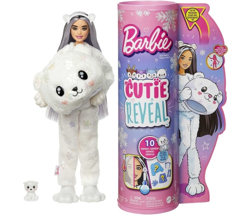 Barbie Cutie Reveal Doll Polar Bear кукла HJL64