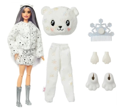 Barbie Cutie Reveal Doll Polar Bear кукла HJL64